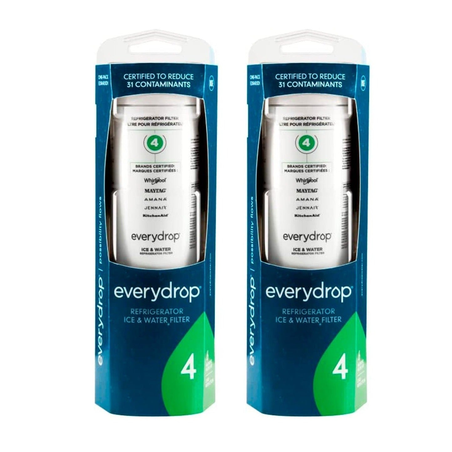 Everydrop Refrigerator Water Filter 4 - EDR4RXD1, 2 pack
